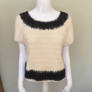 Anthropologie unique trim sweater